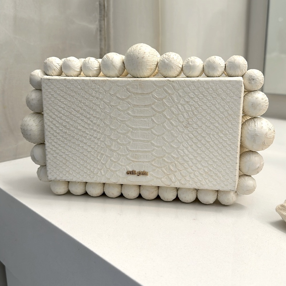 Cult Gaia off white clutch bag - includes dust bag